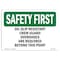 Signmission OSHA Sign, Oil-Slip Resistant Crew Guard Overshoes, 7in X 5in Decal, 7" W, 5" H, Landscape OS-SF-D-57-L-10681 - alternate 1